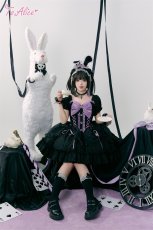 画像8: 【ToAlice】L1312小悪魔ジャカードリボンワンピース (8)