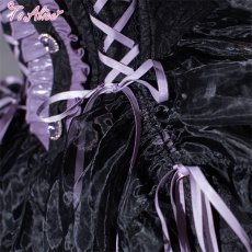 画像5: 【ToAlice】L1312小悪魔ジャカードリボンワンピース (5)
