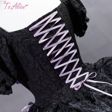 画像7: 【ToAlice】L1312小悪魔ジャカードリボンワンピース (7)