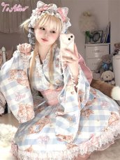 画像4: 【ToAlice】S2819キャット×ギンガムチェック猫耳カチューシャ【30%OFF】 (4)