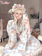 画像5: 【ToAlice】S2819キャット×ギンガムチェック猫耳カチューシャ【30%OFF】 (5)