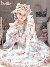 画像6: 【ToAlice】S2819キャット×ギンガムチェック猫耳カチューシャ【30%OFF】 (6)