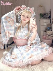 画像8: 【ToAlice】S2819キャット×ギンガムチェック猫耳カチューシャ【30%OFF】 (8)