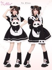画像9: 【Last one】【ToAlice】S2799パンダデザインフレアつけ袖【50％OFF】 (9)