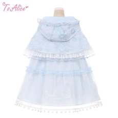 画像4: 【ToAlice】L1347雪の結晶フード付きケープ (4)
