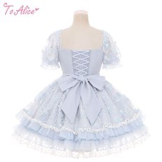 画像2: 【Last one】【ToAlice】L1348雪の結晶レースアップワンピース (2)