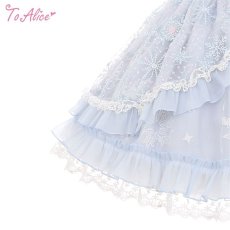 画像4: 【Last one】【ToAlice】L1348雪の結晶レースアップワンピース (4)