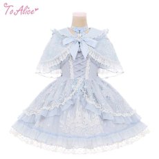 画像5: 【Last one】【ToAlice】L1348雪の結晶レースアップワンピース (5)