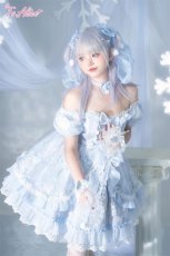 画像7: 【Last one】【ToAlice】L1348雪の結晶レースアップワンピース (7)