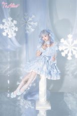 画像9: 【Last one】【ToAlice】L1348雪の結晶レースアップワンピース (9)