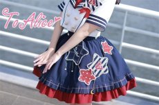 画像8: 【ToAlice】L1349アイドルセーラーネクタイ付きトップス【30％OFF】 (8)