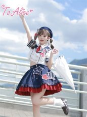 画像12: 【ToAlice】L1349アイドルセーラーネクタイ付きトップス【30％OFF】 (12)