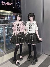 画像9: 【ToAlice】L1352ドットフリルフレアスカート【30％OFF】 (9)