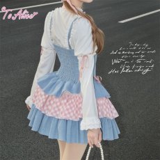 画像5: 【ToAlice】C7942はしごレース2wayキャットブラウス【30％OFF】 (5)