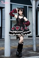 画像7: 【ToAlice】L1375ロックチェックアリスワンピースセット (7)