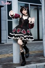 画像9: 【ToAlice】L1375ロックチェックアリスワンピースセット (9)