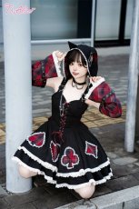画像12: 【ToAlice】L1375ロックチェックアリスワンピースセット (12)