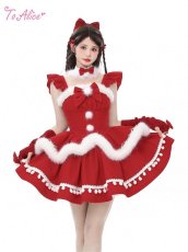 画像26: 【ToAlice】S3127ふわふわポンポンリボン付きチョーカー【30%OFF】 (26)