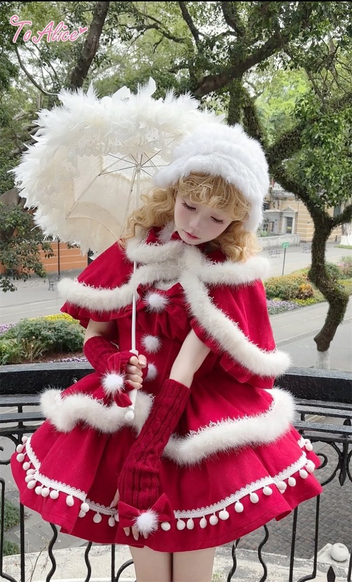 画像13: 【ToAlice】S3127ふわふわポンポンリボン付きチョーカー (13)