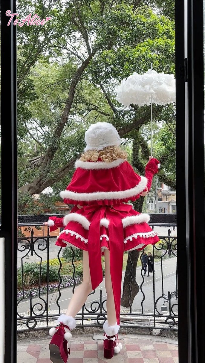 画像16: 【ToAlice】S3127ふわふわポンポンリボン付きチョーカー (16)