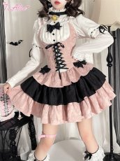 画像14: 【ToAlice】L1387小悪魔ガールビスチェ風ジャンパースカート【30％OFF】 (14)