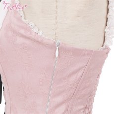 画像3: 【ToAlice】L1387小悪魔ガールビスチェ風ジャンパースカート【30％OFF】 (3)