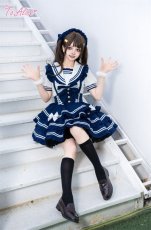 画像15: 【ToAlice】S3260マリンアイドルビッグリボンベレー帽 (15)