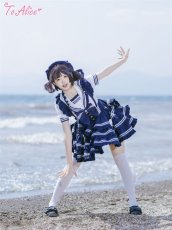 画像31: 【ToAlice】S3260マリンアイドルビッグリボンベレー帽 (31)