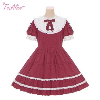 to alice リボントレーナーワンピース ToAlice】F24ローズクロス小悪魔ワンピース【30％OFF】 - To Alice