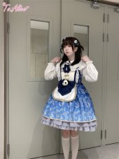 画像9: 【ToAlice】L1415パンダチャイナメイドジャンパースカート (9)