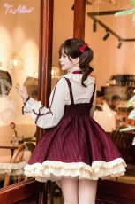 画像13: 【Last one】【ToAlice】L647ラブポエムスタンドフリルブラウス【30%OFF】 (13)
