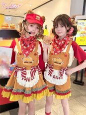 画像21: 【ToAlice】S3313 Bear's Hamburger Shop サンバイザー (21)