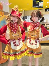 画像22: 【ToAlice】S3313 Bear's Hamburger Shop サンバイザー (22)