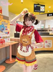 画像15: 【ToAlice】S3314 Bear's Hamburger Shop バンダナ (15)