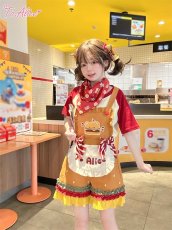 画像17: 【ToAlice】S3314 Bear's Hamburger Shop バンダナ (17)