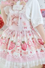 画像3: 【ToAlice】L1455 StrawberryAnimalサロペットスカート (3)