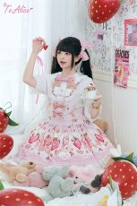 画像5: 【ToAlice】L1455 StrawberryAnimalサロペットスカート (5)