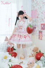 画像7: 【ToAlice】L1455 StrawberryAnimalサロペットスカート (7)