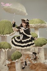 画像35: 【ToAlice】ダークプリンセスうさ耳リボン付きケープ (35)
