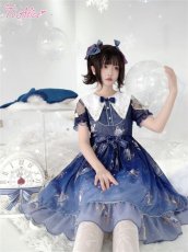 画像21: 【ToAlice】L1460プラネタリウム刺繍入り半袖ワンピース (21)