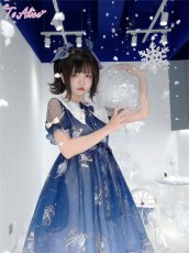 画像35: 【ToAlice】L1460プラネタリウム刺繍入り半袖ワンピース (35)