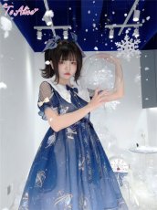 画像25: 【ToAlice】L1460プラネタリウム刺繍入り半袖ワンピース (25)