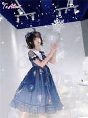 画像37: 【ToAlice】L1460プラネタリウム刺繍入り半袖ワンピース (37)