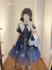 画像9: 【ToAlice】L1460プラネタリウム刺繍入り半袖ワンピース (9)