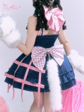 画像3: 【To Alice】LS27肉球ビッグリボンチョーカー (3)