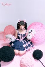 画像5: 【To Alice】LS29リボン猫耳ヘアクリップ (5)