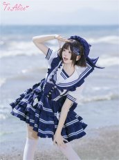 画像21: 【To Alice】S3512ビッグリボンマリンアイドルベレー帽 (21)