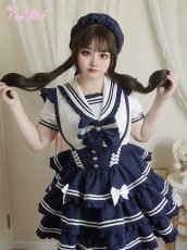 画像15: 【To Alice】S3512ビッグリボンマリンアイドルベレー帽 (15)