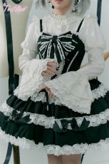 画像8: 【ToAlice】L1537コットンレースドールジャンパースカート (8)