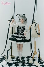 画像13: 【ToAlice】L1537コットンレースドールジャンパースカート (13)